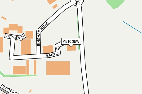 ME10 3BW map - OS OpenMap – Local (Ordnance Survey)