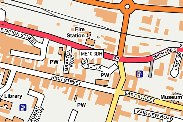 ME10 3DH map - OS OpenMap – Local (Ordnance Survey)