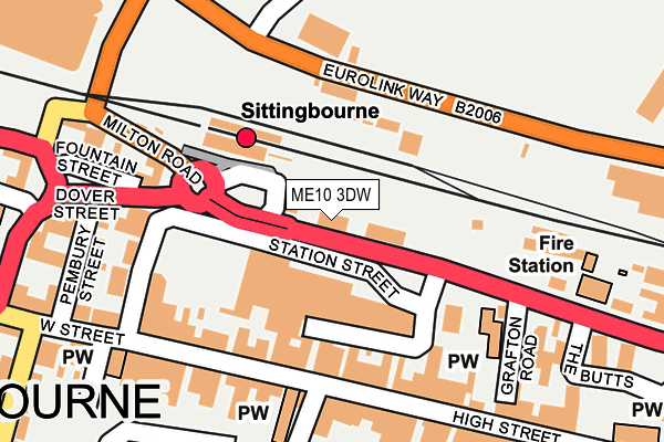 ME10 3DW map - OS OpenMap – Local (Ordnance Survey)