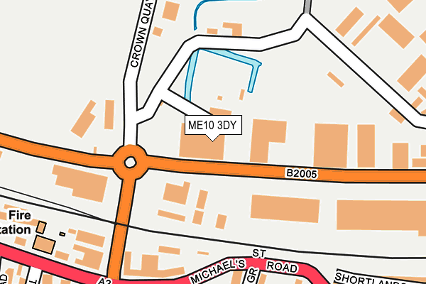 ME10 3DY map - OS OpenMap – Local (Ordnance Survey)