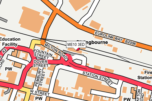 ME10 3ED map - OS OpenMap – Local (Ordnance Survey)