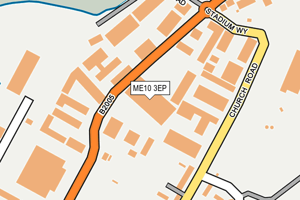 ME10 3EP map - OS OpenMap – Local (Ordnance Survey)