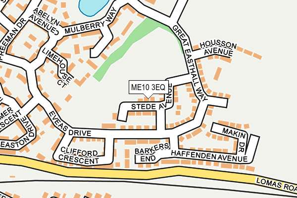 ME10 3EQ map - OS OpenMap – Local (Ordnance Survey)