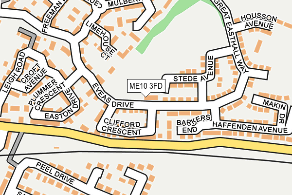 ME10 3FD map - OS OpenMap – Local (Ordnance Survey)