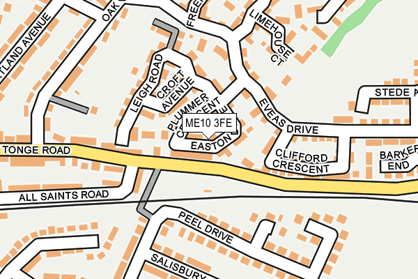 ME10 3FE map - OS OpenMap – Local (Ordnance Survey)