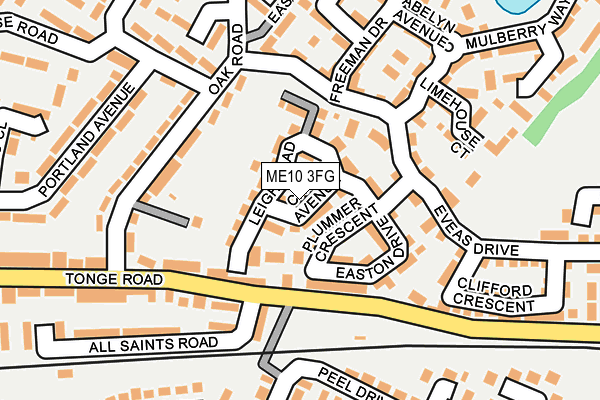ME10 3FG map - OS OpenMap – Local (Ordnance Survey)