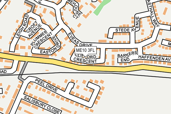 ME10 3FL map - OS OpenMap – Local (Ordnance Survey)