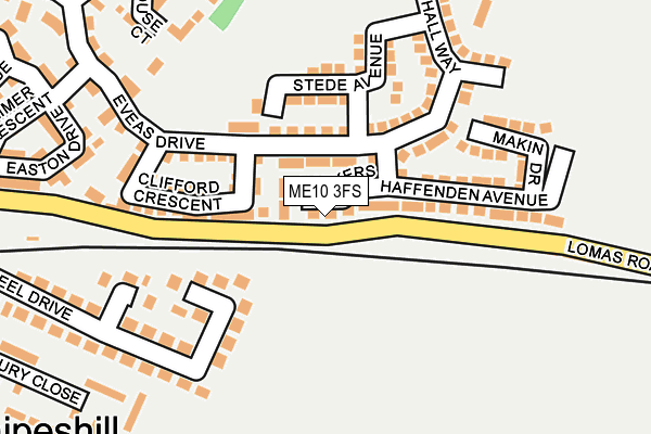ME10 3FS map - OS OpenMap – Local (Ordnance Survey)