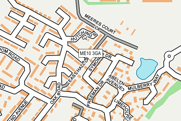 ME10 3GA map - OS OpenMap – Local (Ordnance Survey)
