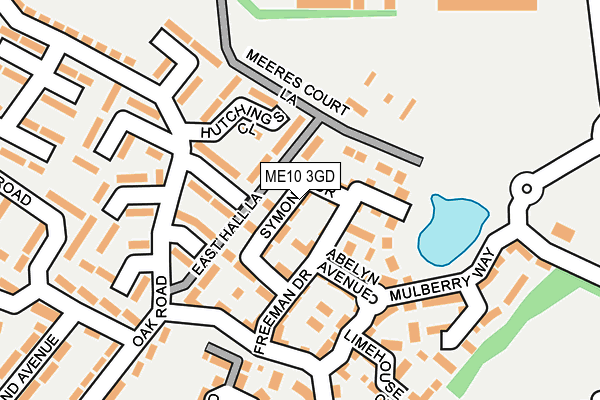 ME10 3GD map - OS OpenMap – Local (Ordnance Survey)
