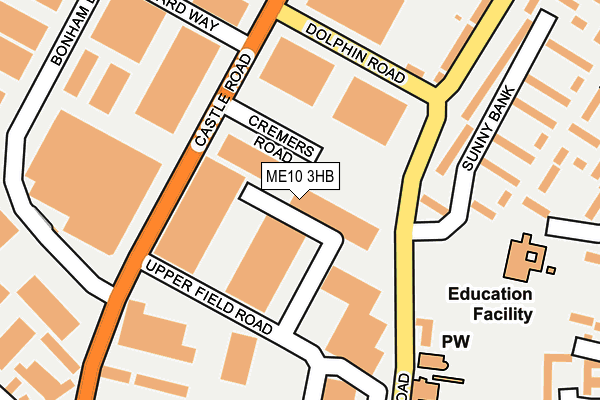 ME10 3HB map - OS OpenMap – Local (Ordnance Survey)