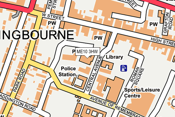 ME10 3HW map - OS OpenMap – Local (Ordnance Survey)