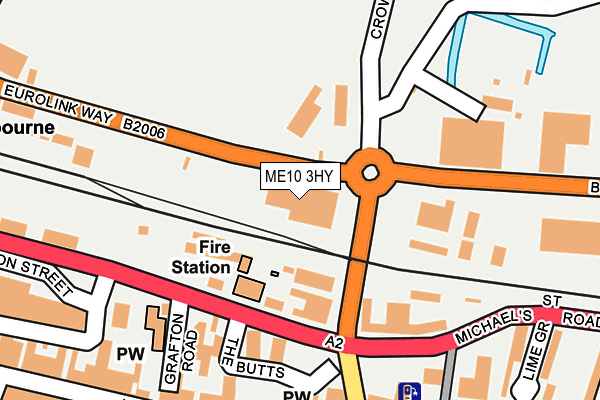 ME10 3HY map - OS OpenMap – Local (Ordnance Survey)