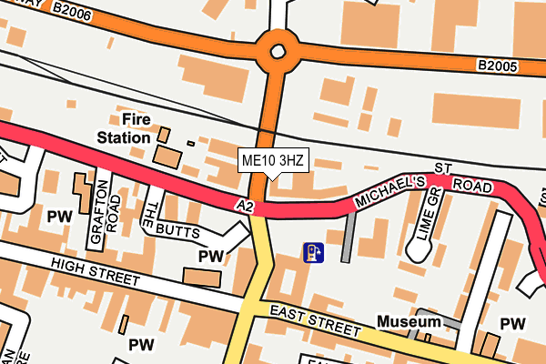 ME10 3HZ map - OS OpenMap – Local (Ordnance Survey)