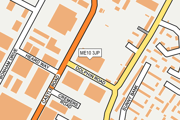 ME10 3JP map - OS OpenMap – Local (Ordnance Survey)