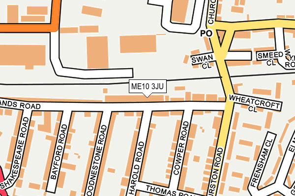 ME10 3JU map - OS OpenMap – Local (Ordnance Survey)