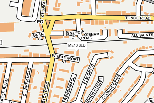 ME10 3LD map - OS OpenMap – Local (Ordnance Survey)