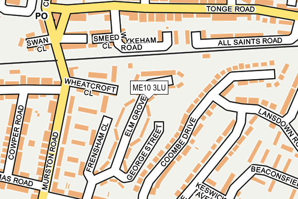 ME10 3LU map - OS OpenMap – Local (Ordnance Survey)