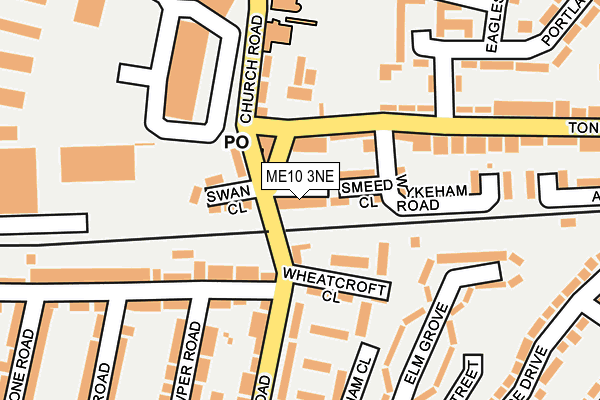 ME10 3NE map - OS OpenMap – Local (Ordnance Survey)