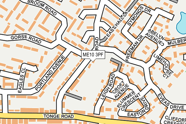 ME10 3PF map - OS OpenMap – Local (Ordnance Survey)