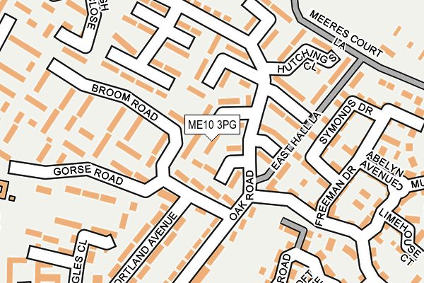 ME10 3PG map - OS OpenMap – Local (Ordnance Survey)