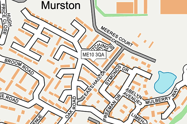 ME10 3QA map - OS OpenMap – Local (Ordnance Survey)