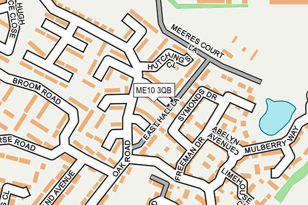 ME10 3QB map - OS OpenMap – Local (Ordnance Survey)