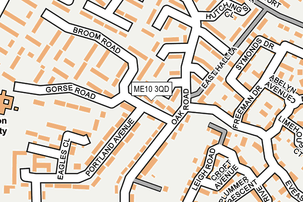 ME10 3QD map - OS OpenMap – Local (Ordnance Survey)