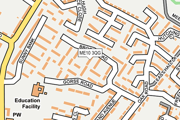ME10 3QG map - OS OpenMap – Local (Ordnance Survey)