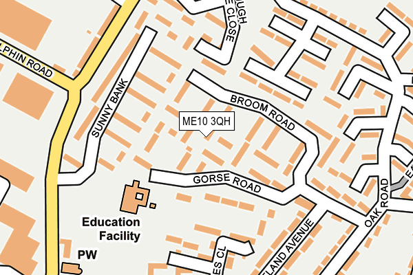 ME10 3QH map - OS OpenMap – Local (Ordnance Survey)