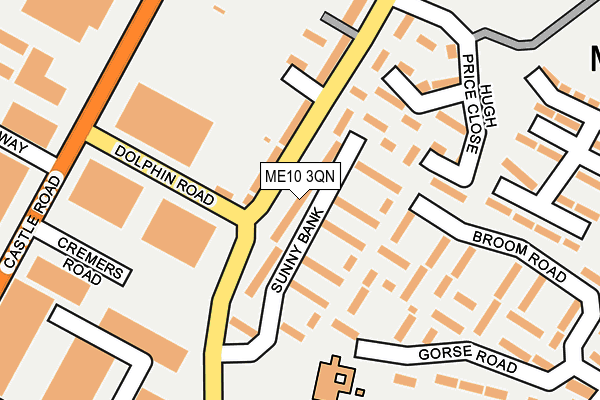 ME10 3QN map - OS OpenMap – Local (Ordnance Survey)