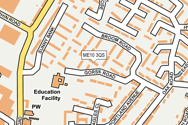 ME10 3QS map - OS OpenMap – Local (Ordnance Survey)