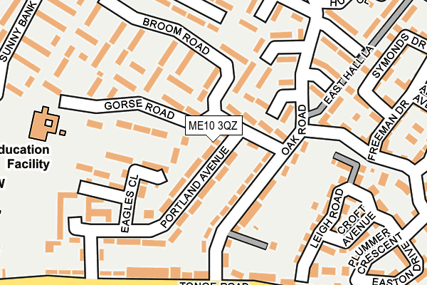 ME10 3QZ map - OS OpenMap – Local (Ordnance Survey)