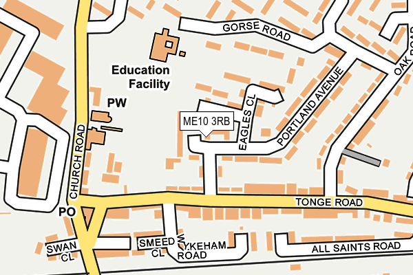 ME10 3RB map - OS OpenMap – Local (Ordnance Survey)