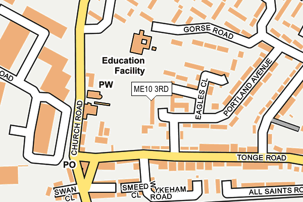 ME10 3RD map - OS OpenMap – Local (Ordnance Survey)