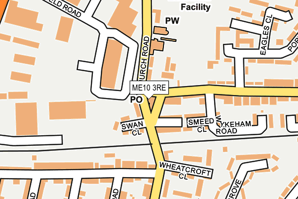 ME10 3RE map - OS OpenMap – Local (Ordnance Survey)