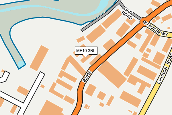ME10 3RL map - OS OpenMap – Local (Ordnance Survey)