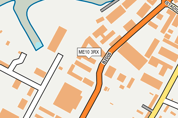 ME10 3RX map - OS OpenMap – Local (Ordnance Survey)