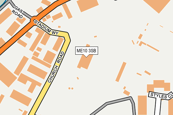 ME10 3SB map - OS OpenMap – Local (Ordnance Survey)