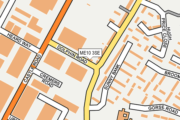 ME10 3SE map - OS OpenMap – Local (Ordnance Survey)