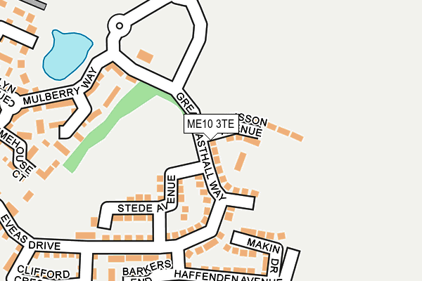 ME10 3TE map - OS OpenMap – Local (Ordnance Survey)
