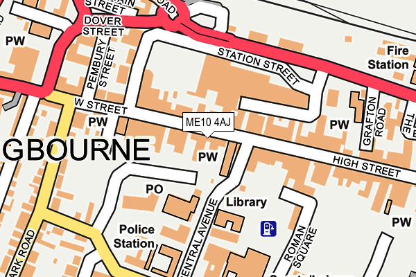 ME10 4AJ map - OS OpenMap – Local (Ordnance Survey)