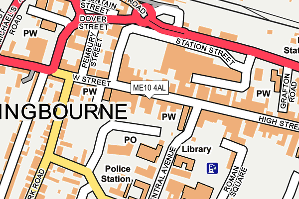 ME10 4AL map - OS OpenMap – Local (Ordnance Survey)