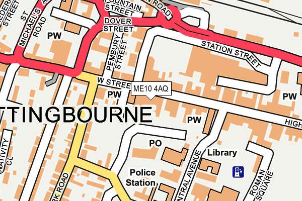 ME10 4AQ map - OS OpenMap – Local (Ordnance Survey)