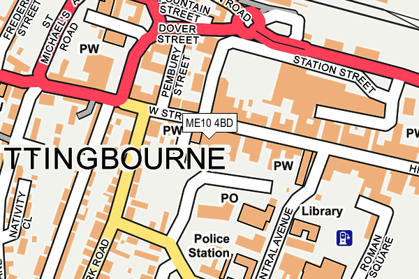 ME10 4BD map - OS OpenMap – Local (Ordnance Survey)