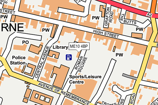 ME10 4BP map - OS OpenMap – Local (Ordnance Survey)