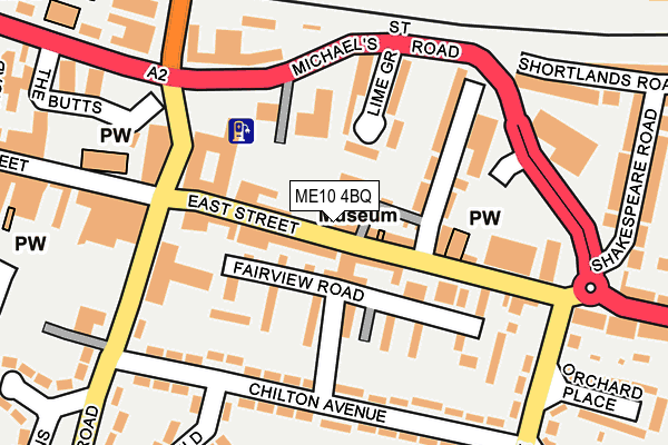 ME10 4BQ map - OS OpenMap – Local (Ordnance Survey)