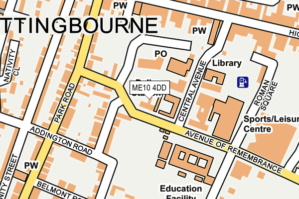 ME10 4DD map - OS OpenMap – Local (Ordnance Survey)