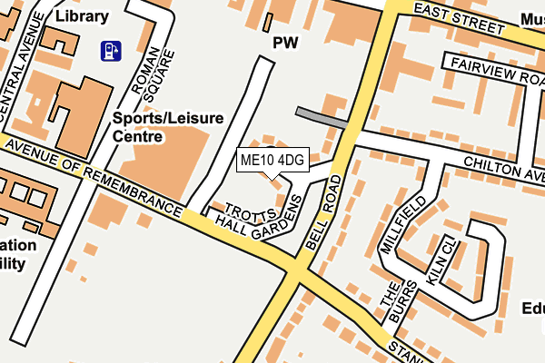 ME10 4DG map - OS OpenMap – Local (Ordnance Survey)