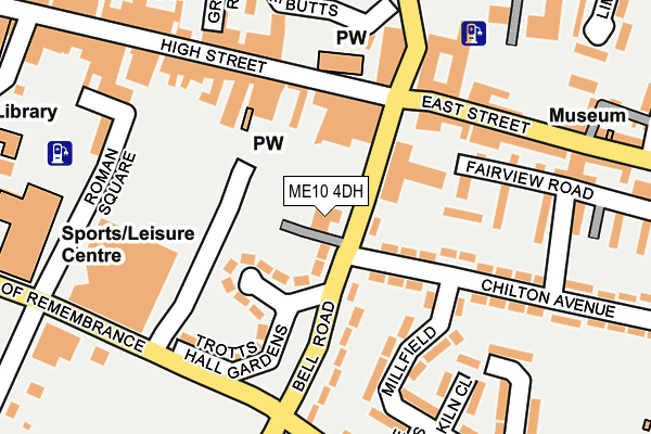 ME10 4DH map - OS OpenMap – Local (Ordnance Survey)